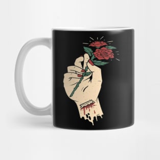 Hand rose Mug